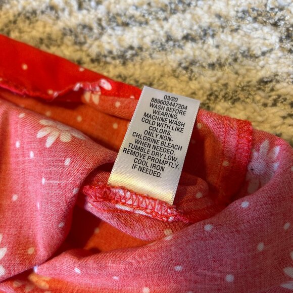 Red Floral Peplum Tank Top! - Picture 4 of 4